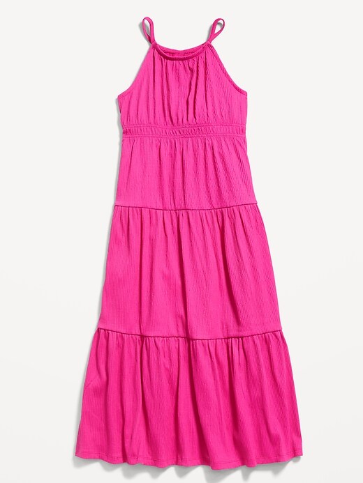 Sleeveless Waist-Defined Tiered Smocked Maxi Dress for Girls | Old Navy