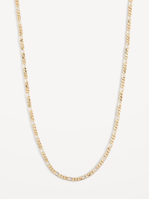 View large product image 1 of 1. Real Gold-Plated Chain Necklace for Women