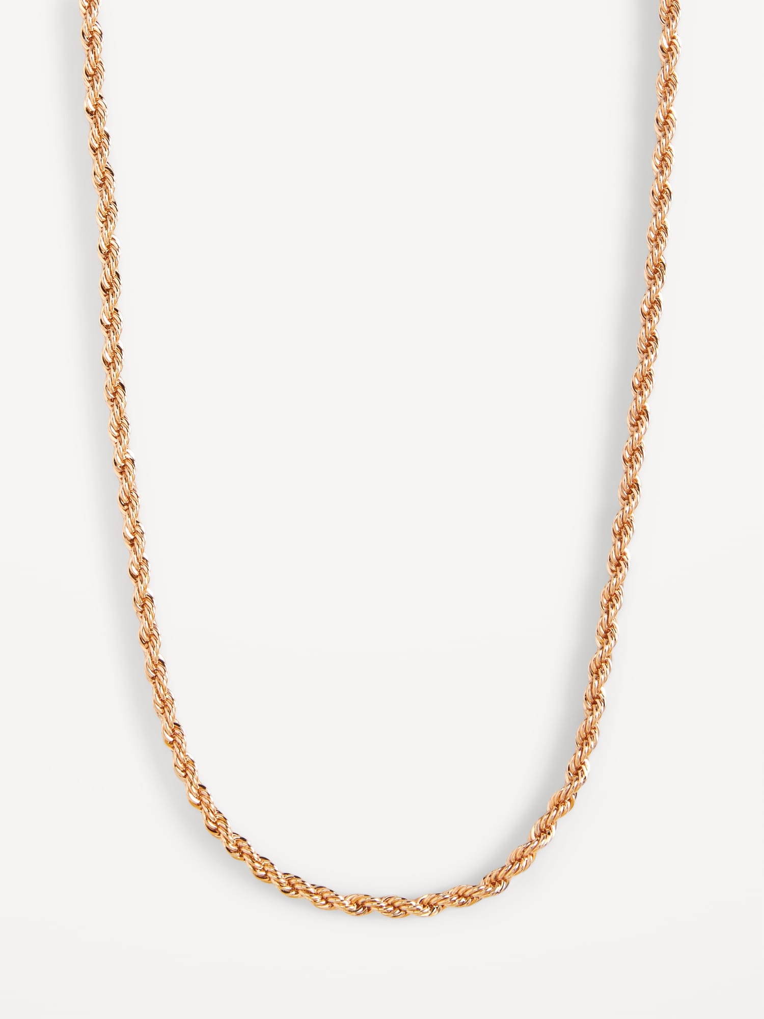 Old Navy Gold-Plated Rope Chain Necklace for Women gold. 1