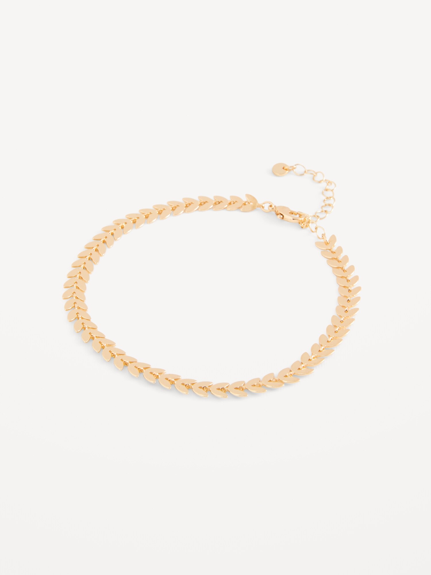 Real GoldPlated Leaf Anklet for Women Old Navy