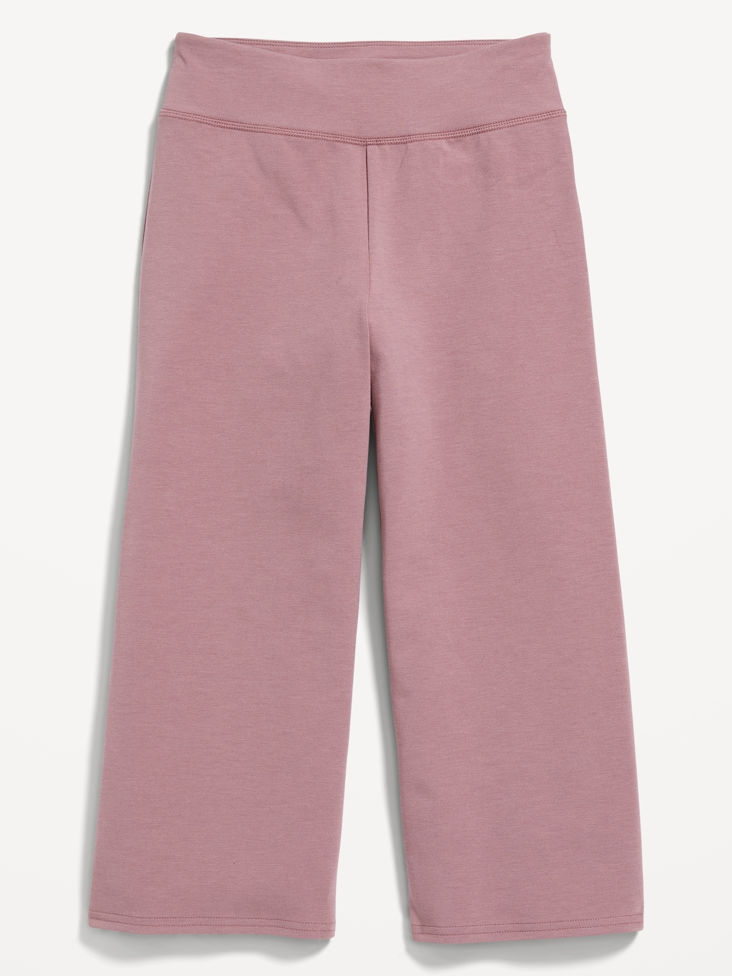 Old Navy PowerChill High-Waisted Cropped Wide-Leg Performance Pants for Girls pink. 1