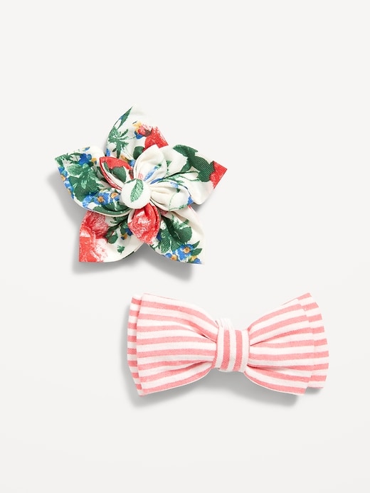 View large product image 2 of 2. Matching Printed Bow-Tie 2-Pack for Pets