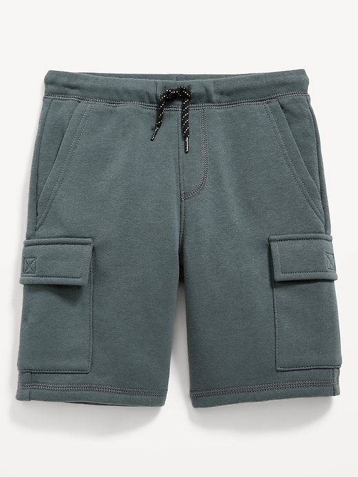 View large product image 1 of 1. Fleece Cargo Jogger Shorts for Boys (At Knee)