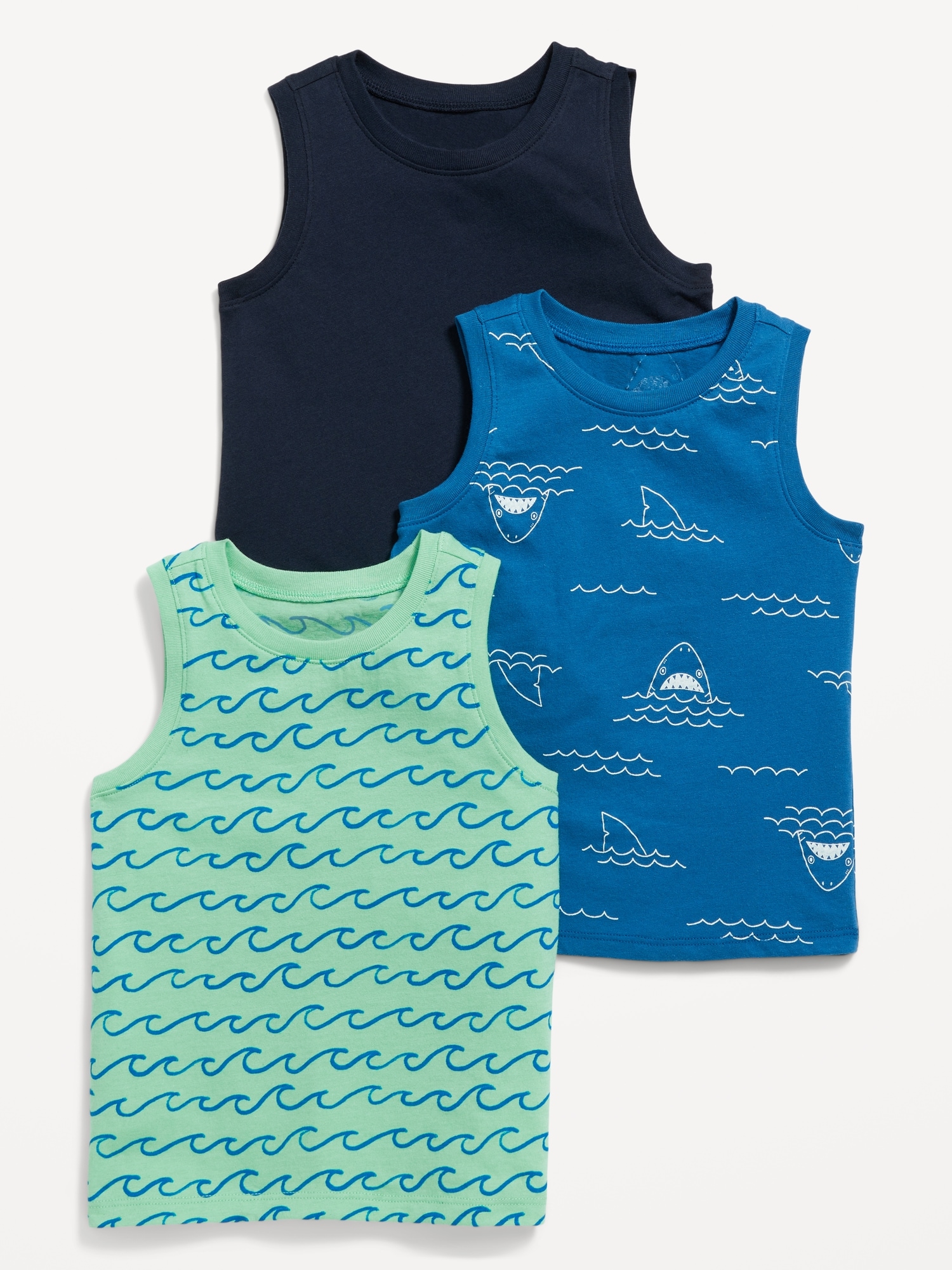 Old Navy 3-Pack Unisex Printed Tank Top for Toddler multi. 1