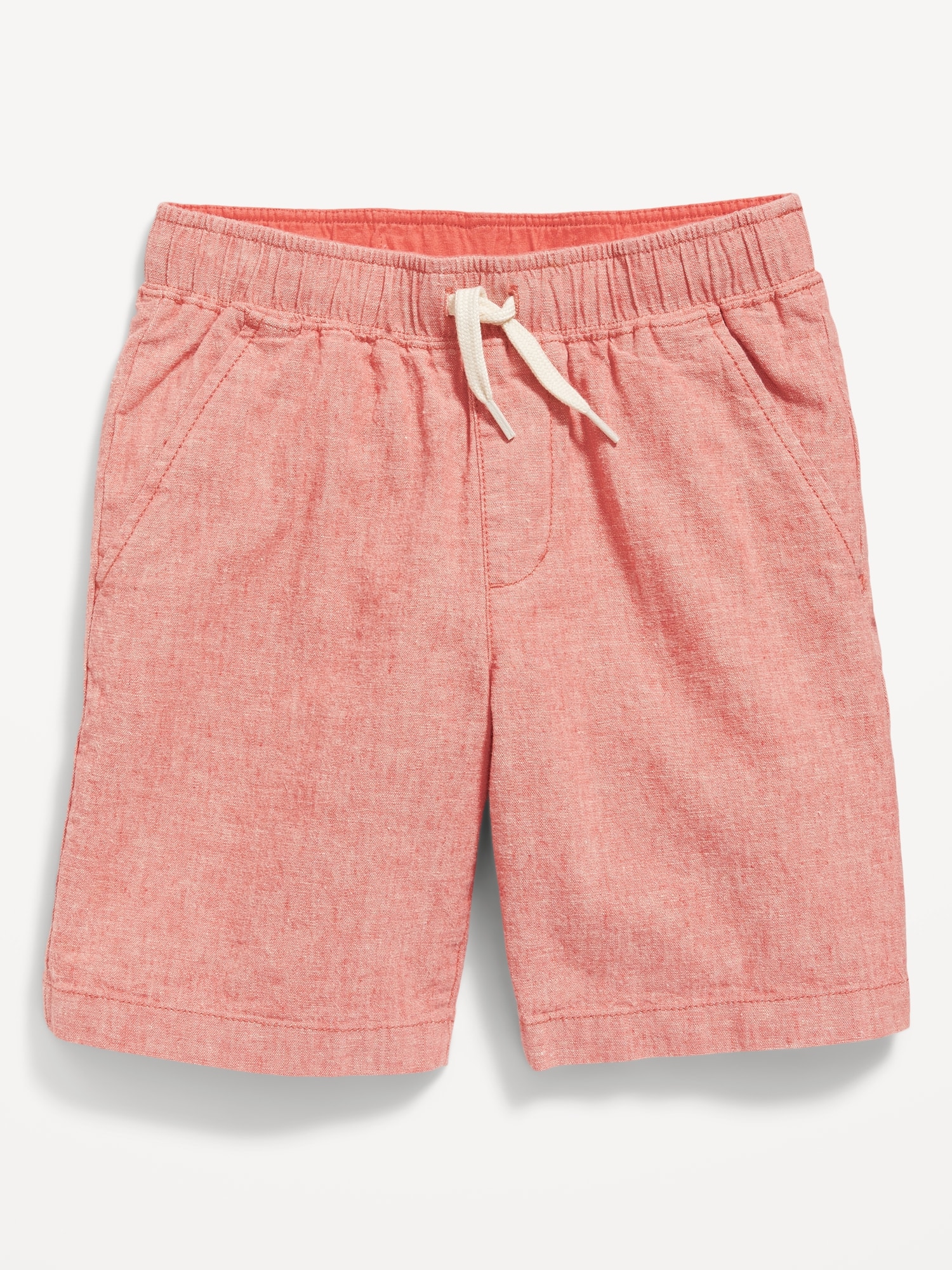 Old Navy Straight Linen-Blend Jogger Shorts for Boys (At Knee) pink. 1