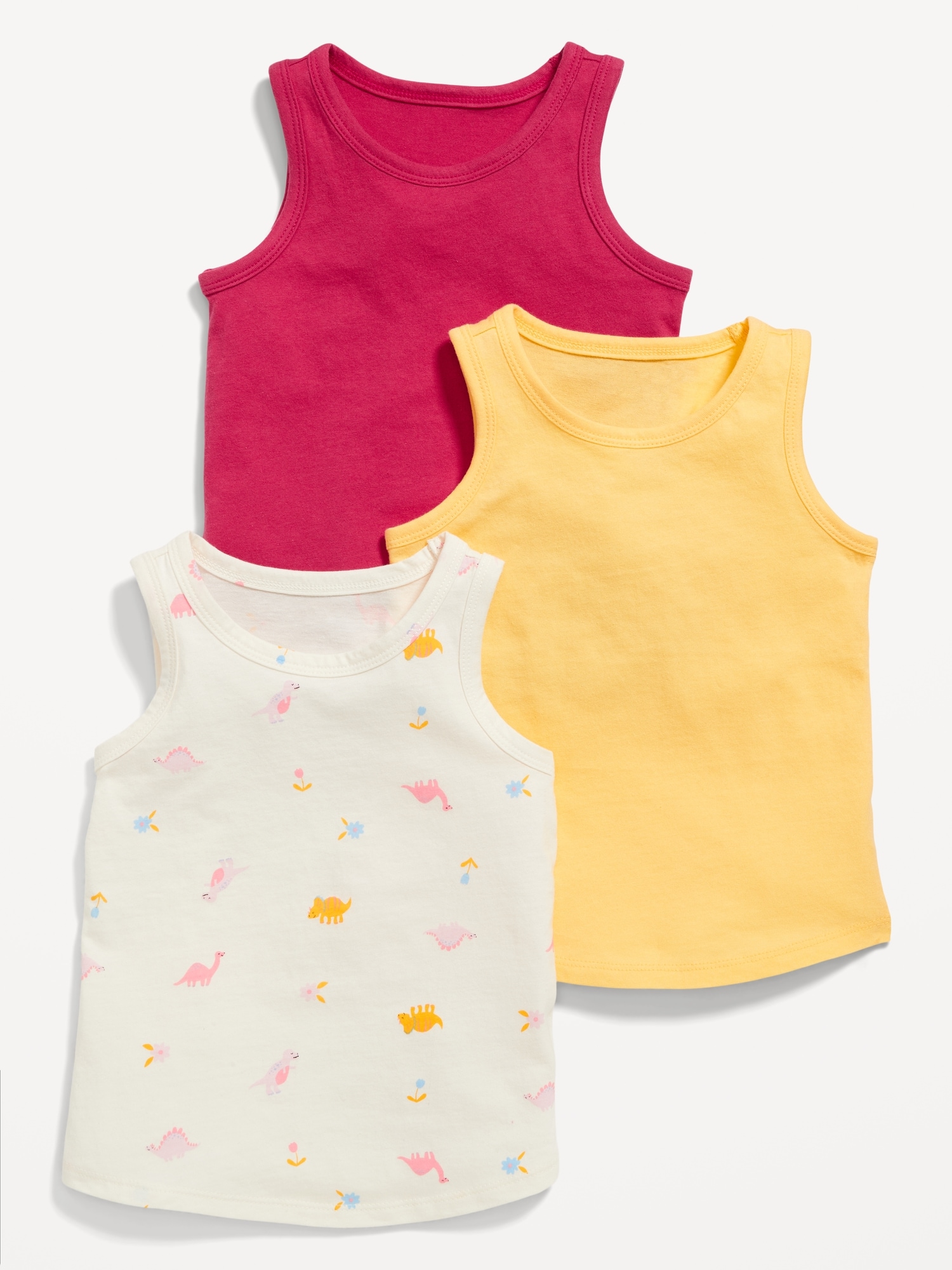 Old Navy 3-Pack Tank Top for Toddler Girls yellow. 1