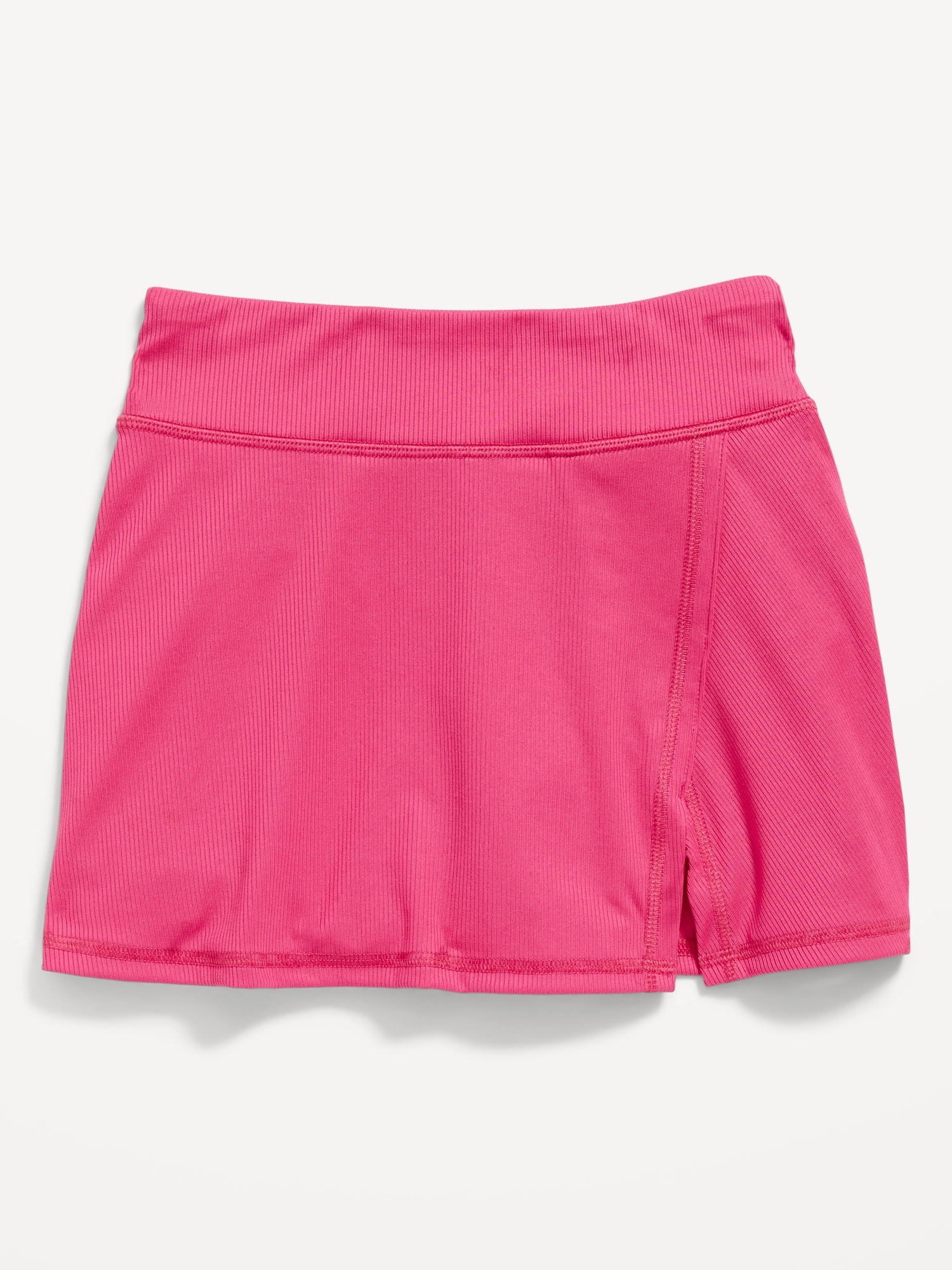 High-Waisted Rib-Knit Side-Slit Performance Skort for Girls | Old Navy