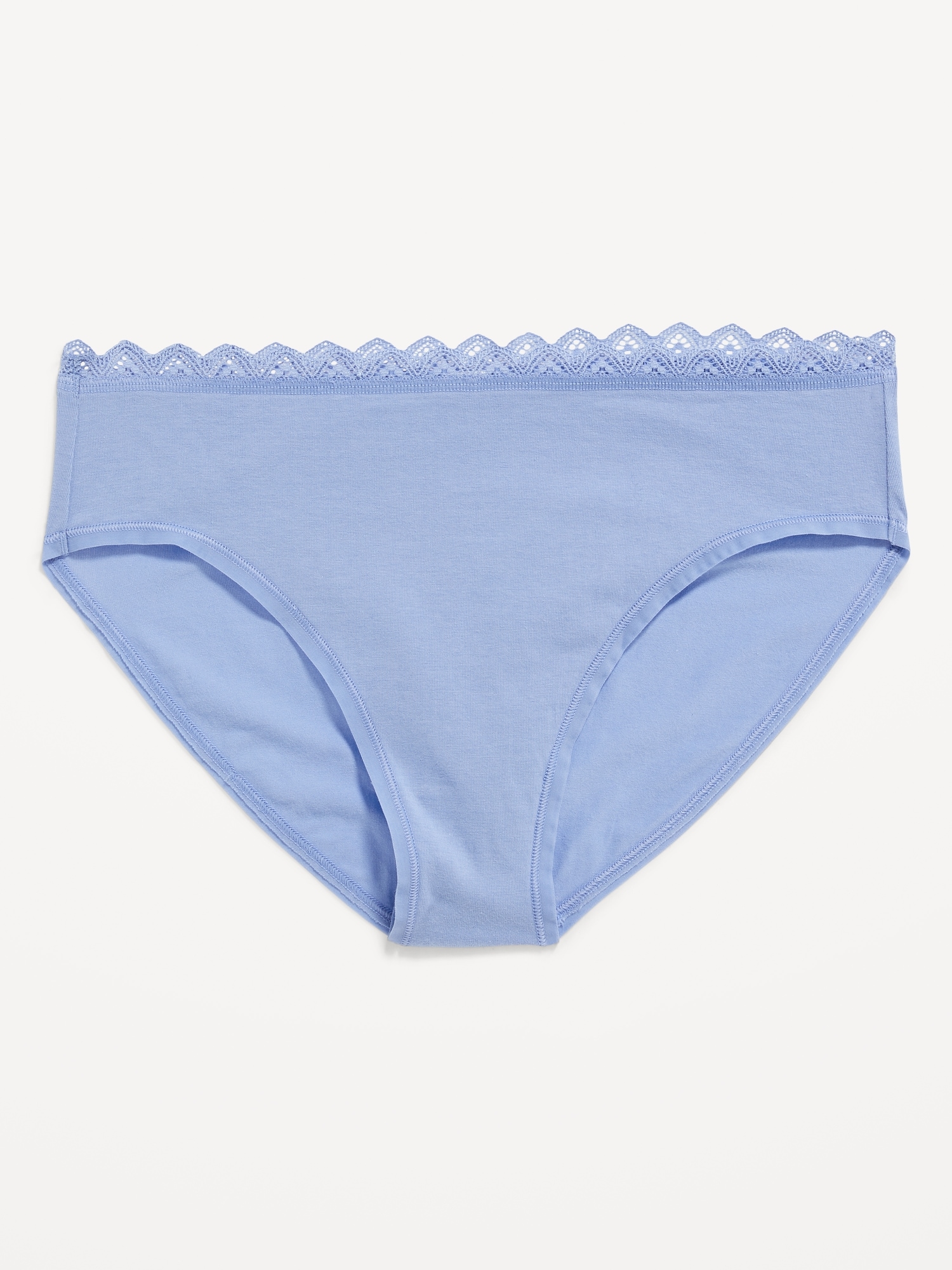 Old Navy High-Waisted Lace-Trimmed Bikini Underwear for Women blue. 1