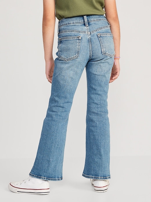 View large product image 2 of 4. High-Waisted Built-In Tough Flare Jeans for Girls