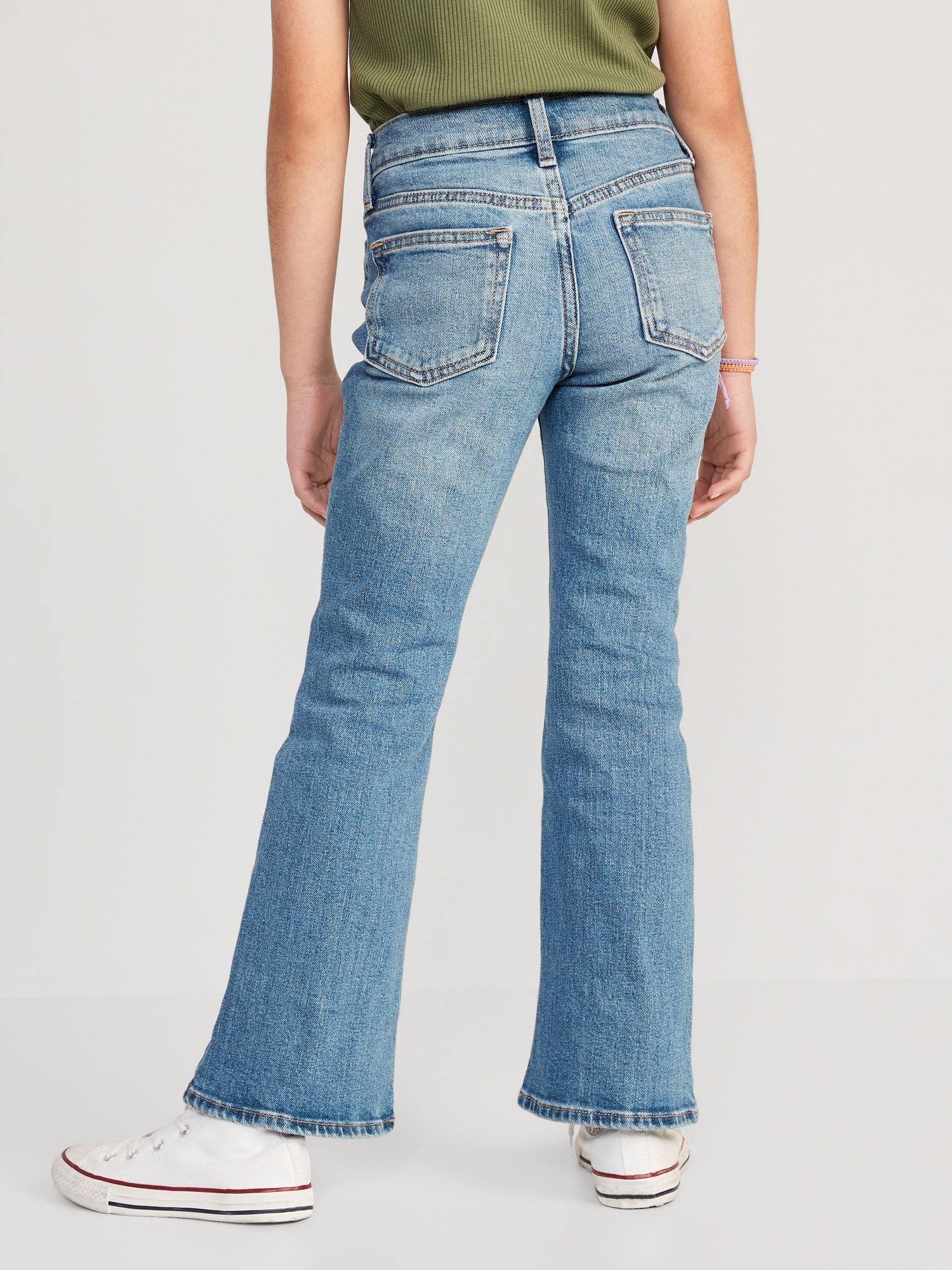 High-Waisted Built-In Tough Flare Jeans for Girls | Old Navy