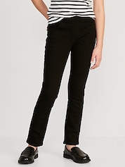 New Old Navy Girls 18-24m Denim Black Jeans Pull on Zipper Cuffs Jeggings  Pants