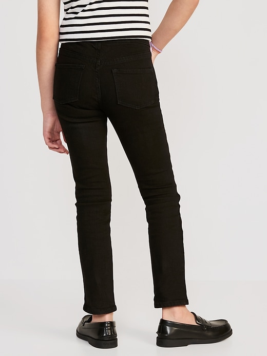 View large product image 2 of 4. Wow Skinny Pull-On Black Jeans for Girls