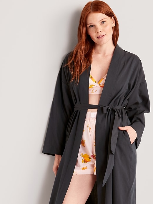 Oversized Pajama Duster Robe | Old Navy