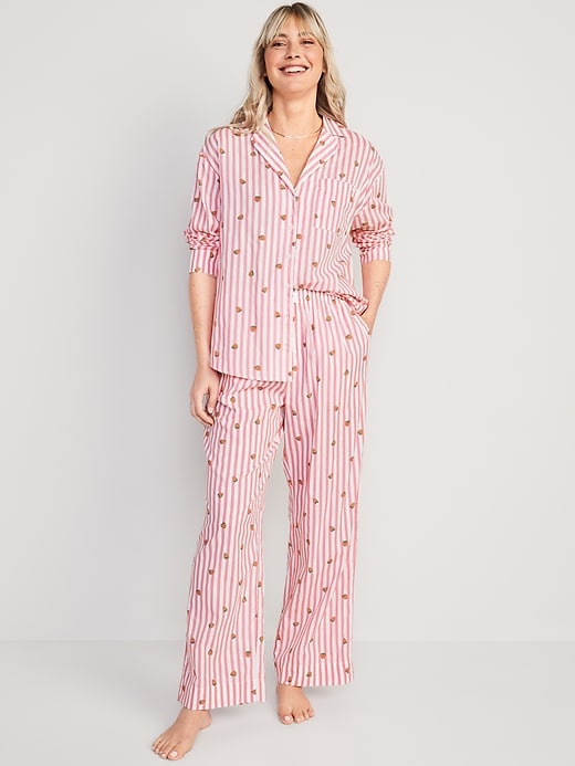 Image number 1 showing, Matching Printed Pajama Set