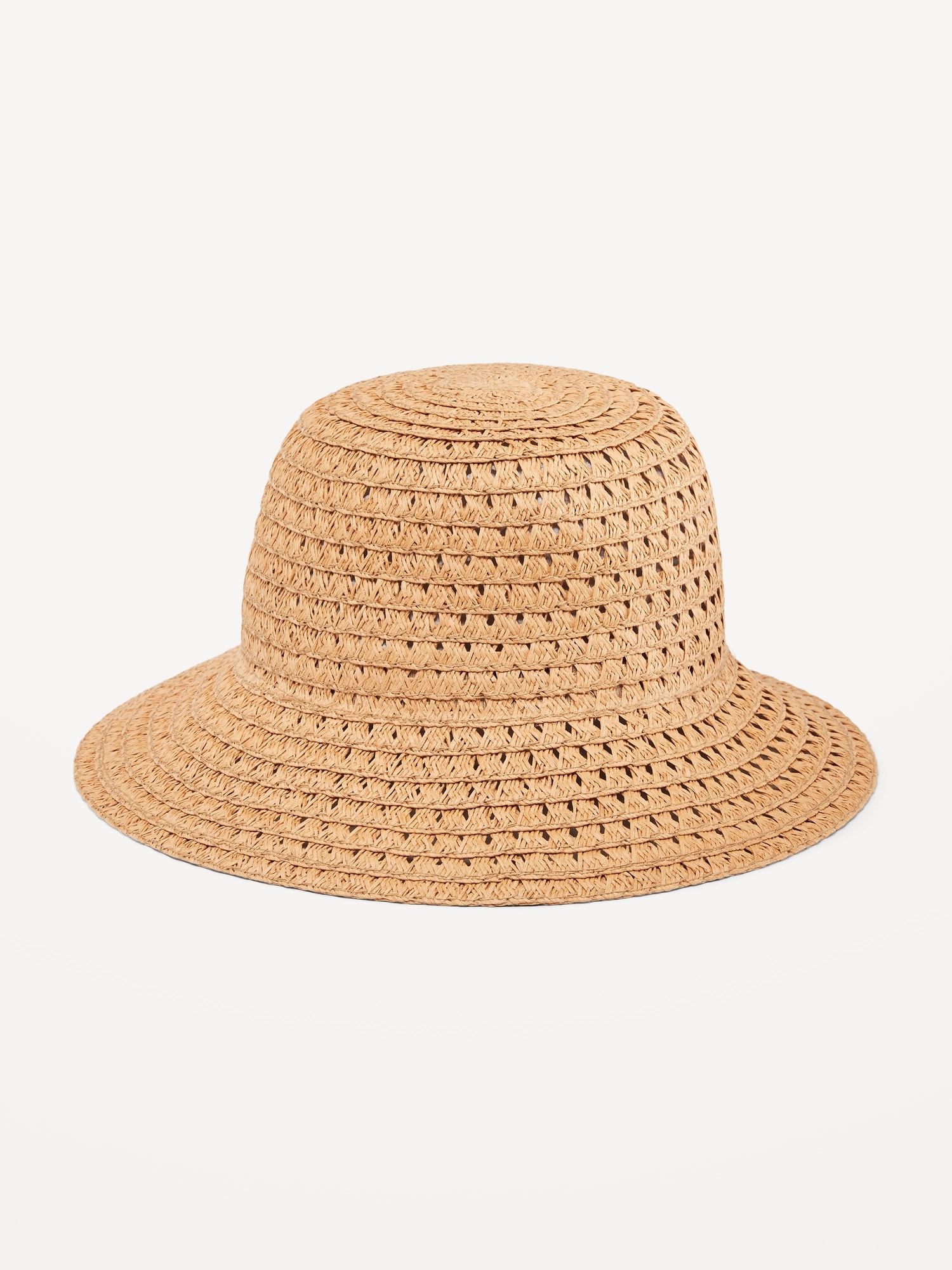 Straw Bucket Hat for Women