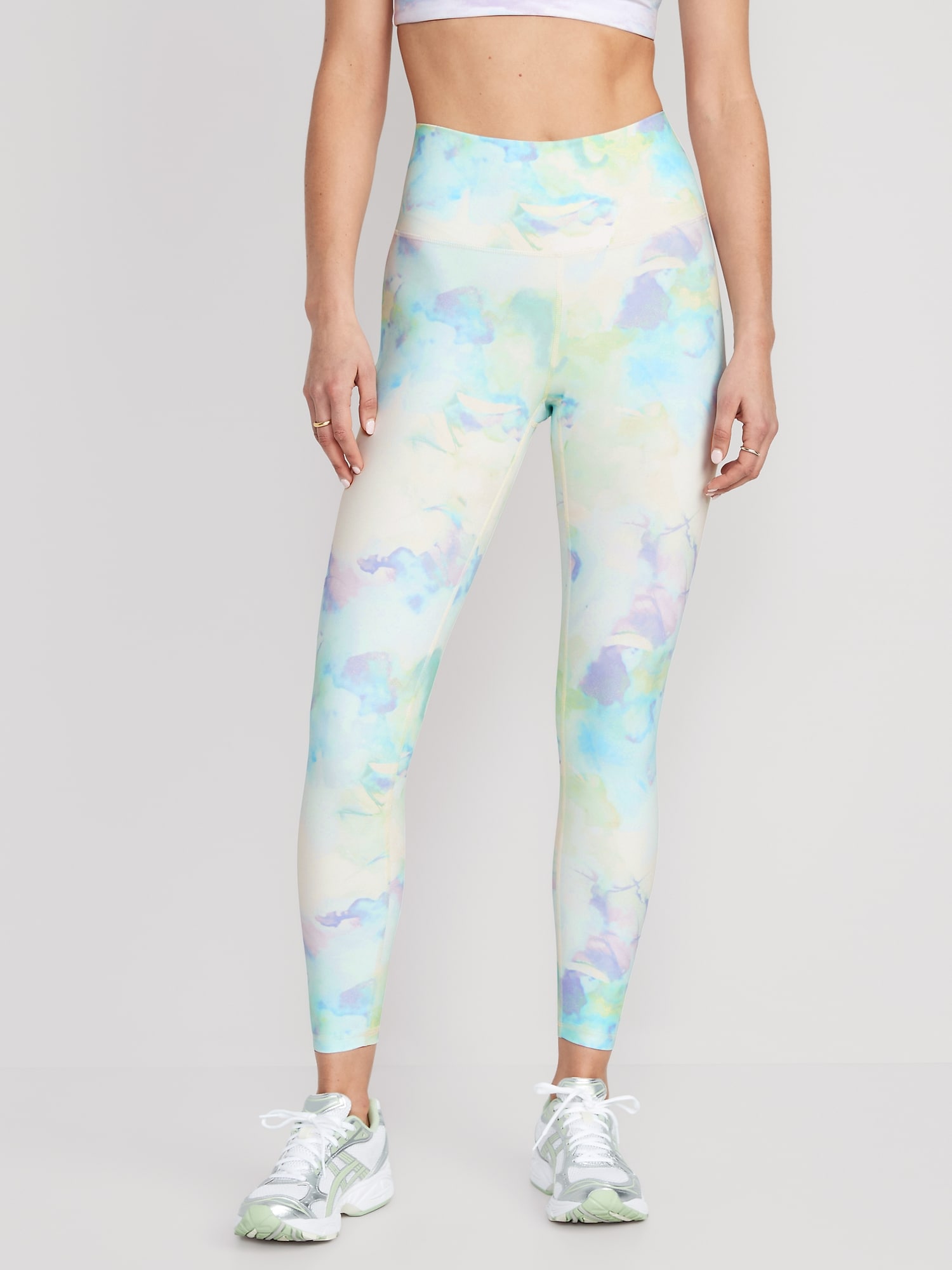 Old Navy - High-Waisted PowerSoft Crop Leggings for Women blue