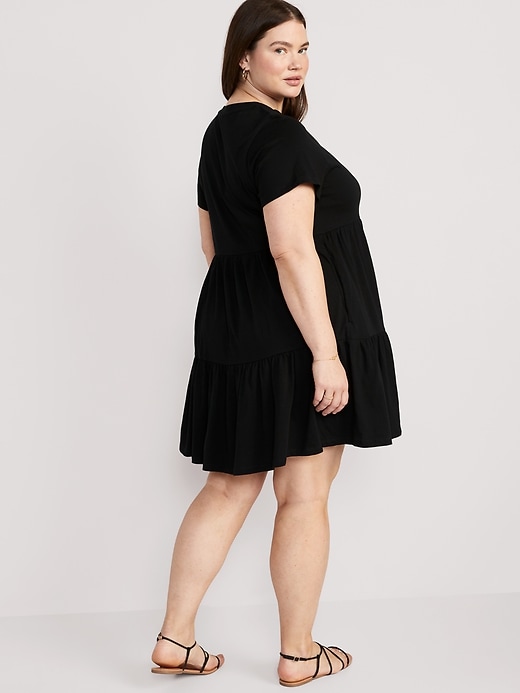 Image number 8 showing, Tiered Mini Swing T-Shirt Dress