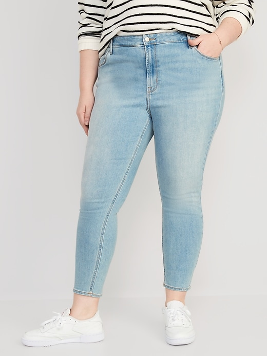 Image number 7 showing, High-Waisted Wow Super-Skinny Ankle Jeans