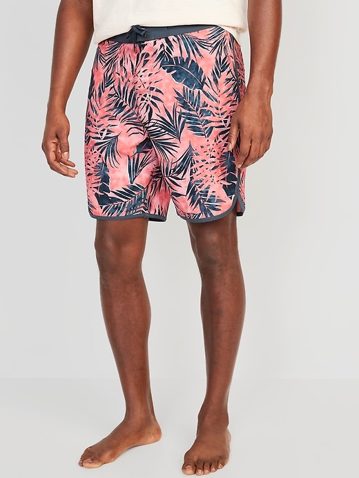 View large product image 1 of 1. Printed Built-In Flex Board Shorts -- 8-inch inseam