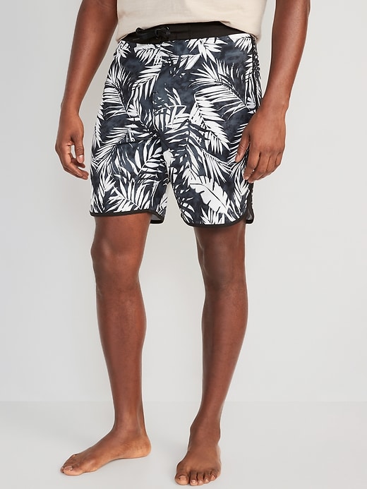 View large product image 1 of 2. Printed Built-In Flex Board Shorts -- 8-inch inseam