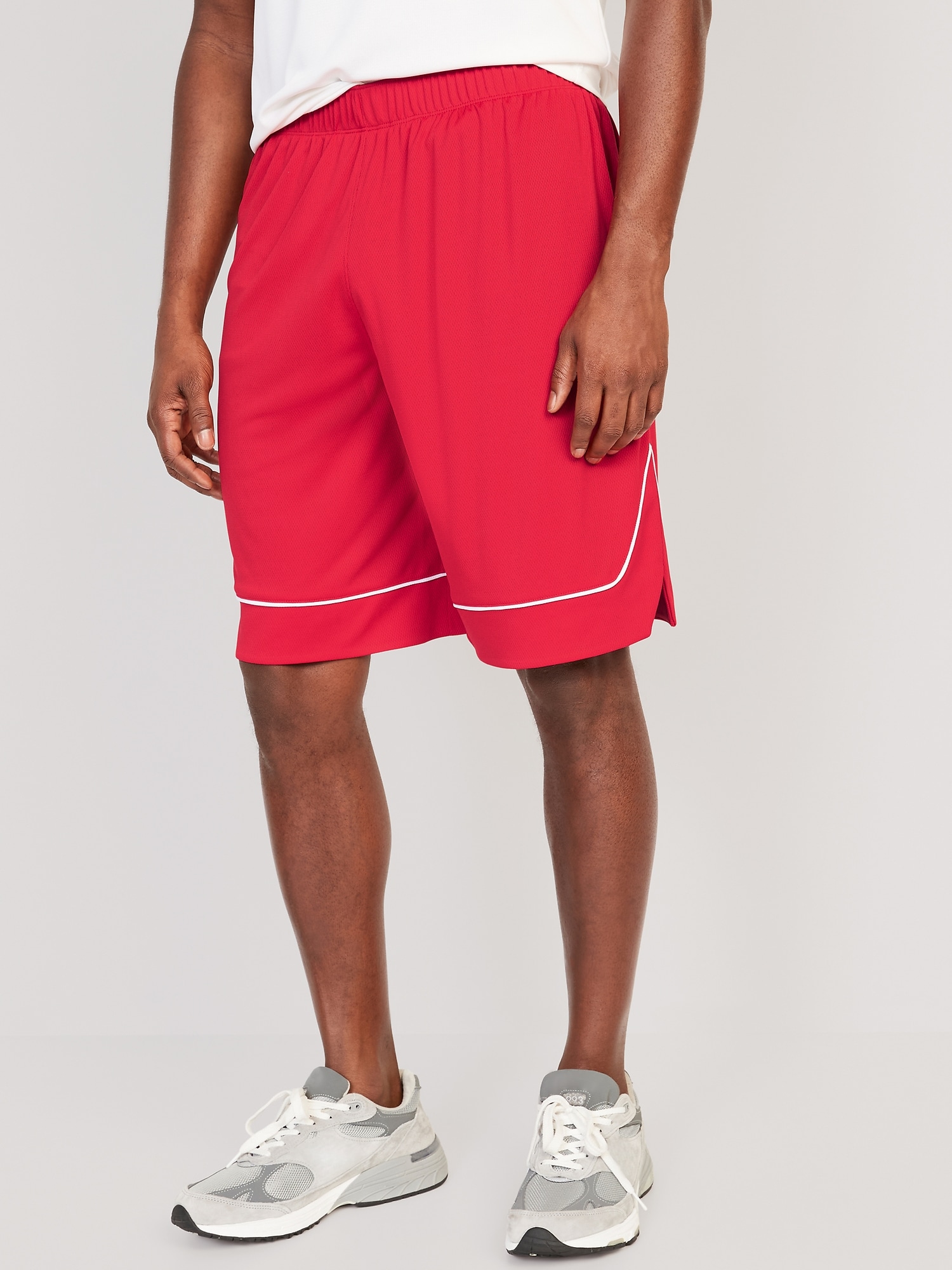 Old Navy Mesh Basketball Shorts -- 10-inch inseam red. 1