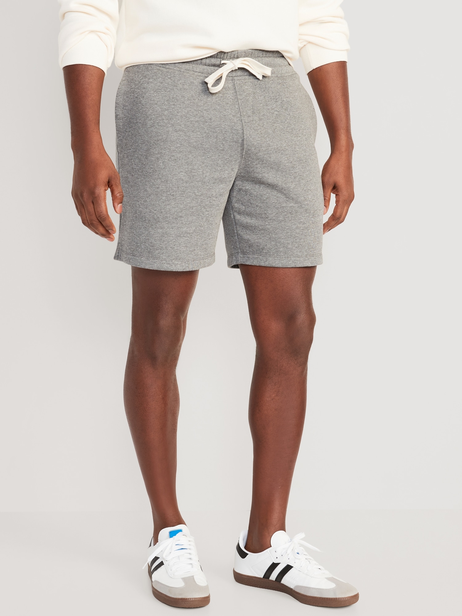 Old Navy Garment-Washed Fleece Sweat Shorts -- 7-inch inseam gray. 1