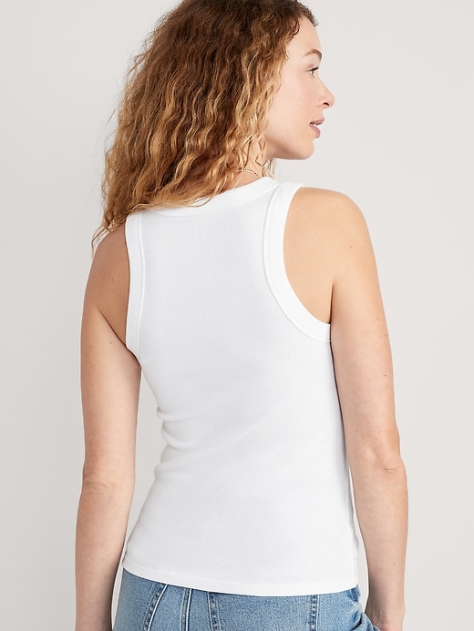 Image number 2 showing, Fitted Rib-Knit Tank Top