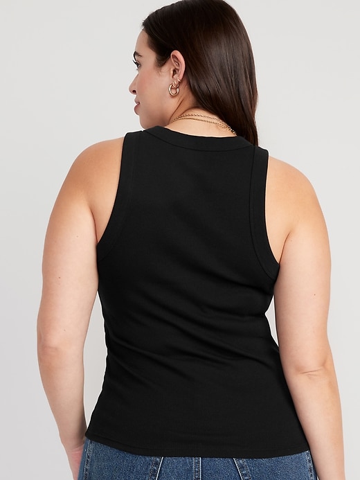 Image number 6 showing, Fitted Rib-Knit Tank Top