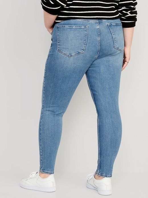 Image number 8 showing, High-Waisted Rockstar Super-Skinny Jeans