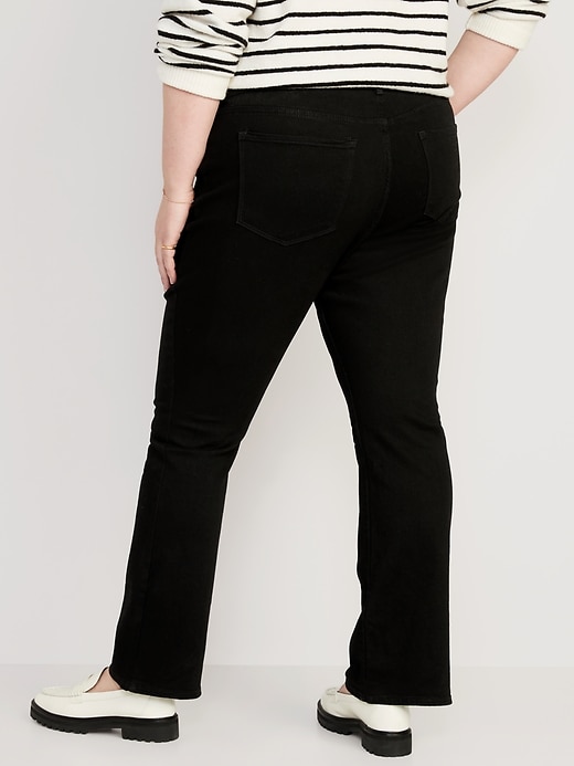 Image number 8 showing, Mid-Rise Kicker Boot-Cut Black Jeans