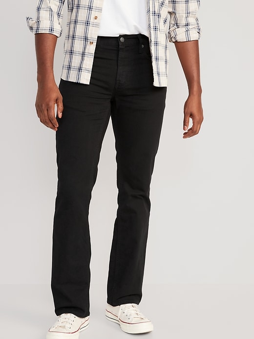 Image number 1 showing, Wow Boot-Cut Non-Stretch Black Jeans