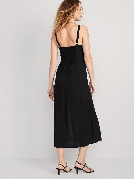 Image number 2 showing, Fit & Flare Ruffle-Trimmed Maxi Cami Dress