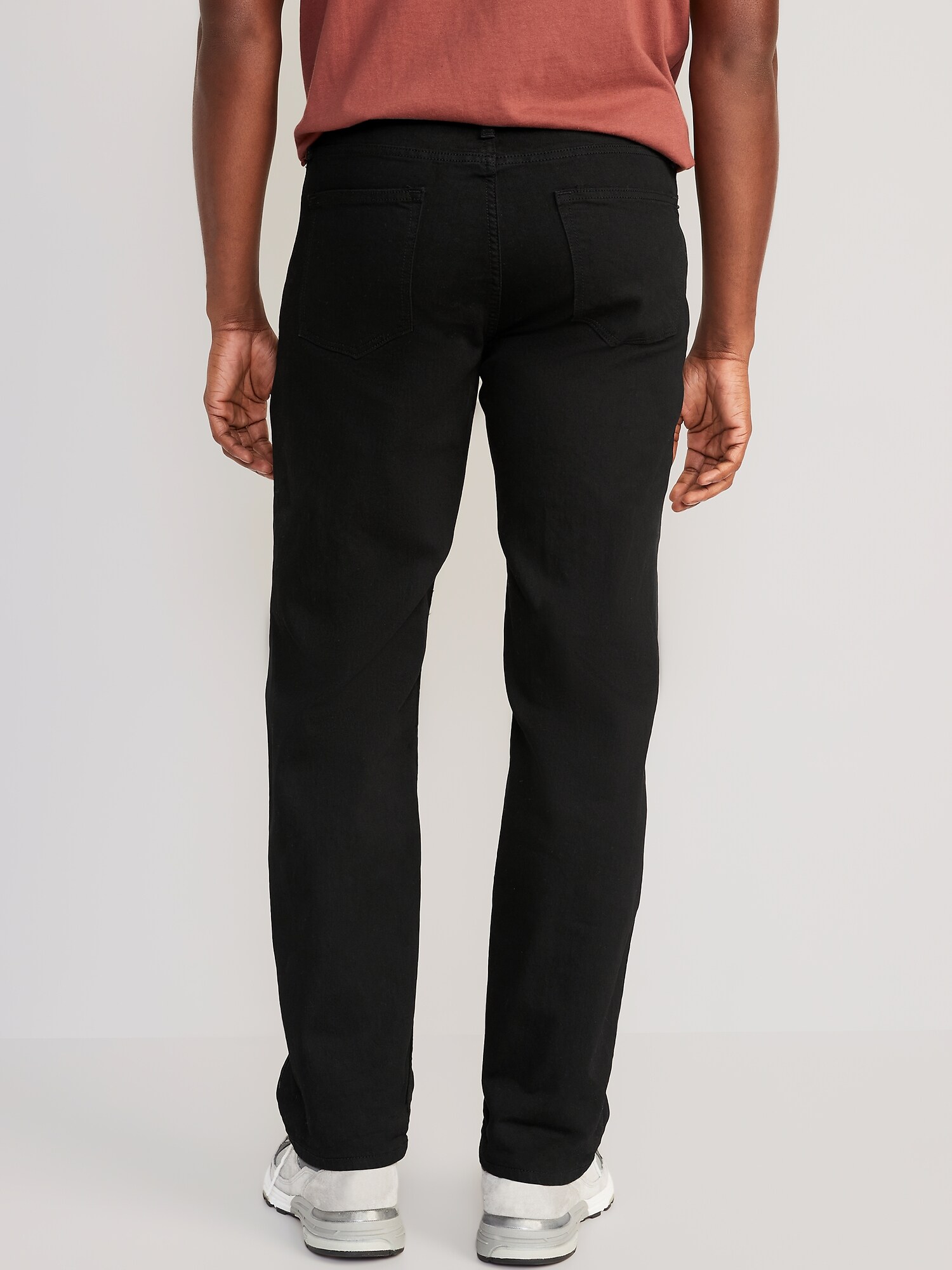 Мужские джинсы Old Navy Loose Built-In Flex, цвет: Чёрный — фото 2