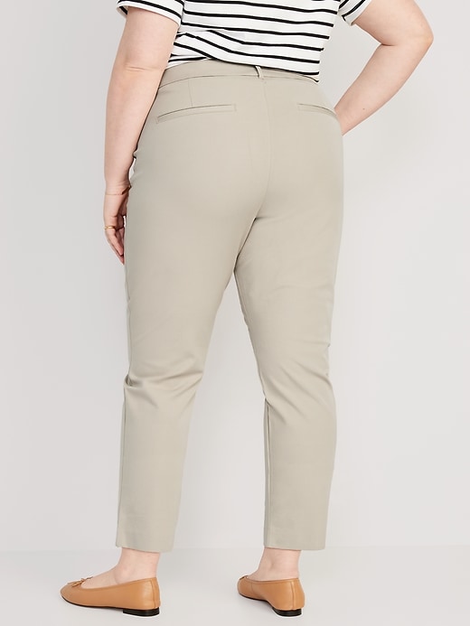 Image number 8 showing, High-Waisted Pixie Straight Ankle Pants