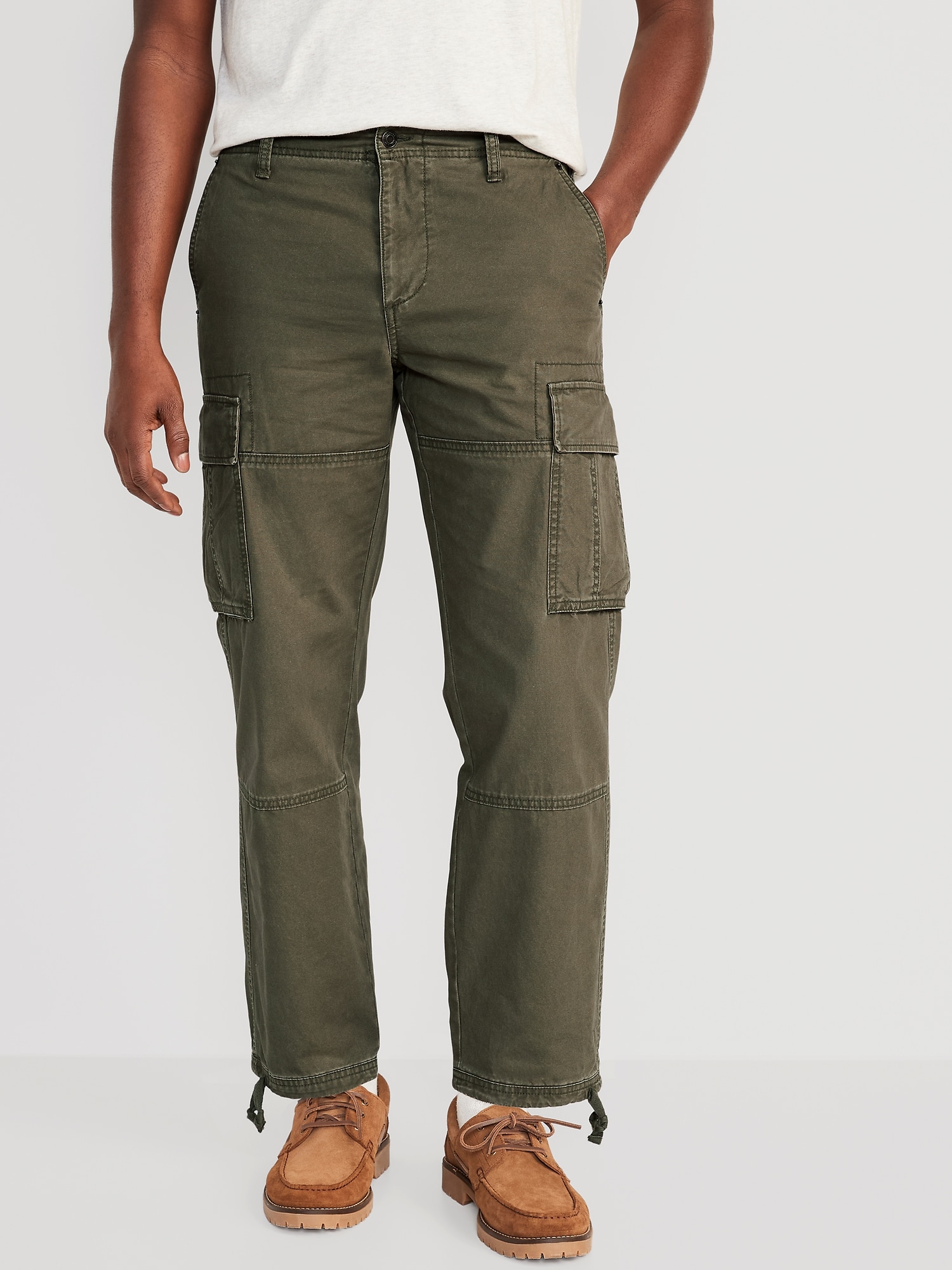Buy FNOCKS Girls Premium Cotton Contrast Cargo Wide Leg 4 Pocket Cargos/ Trousers Beige at Amazon.in