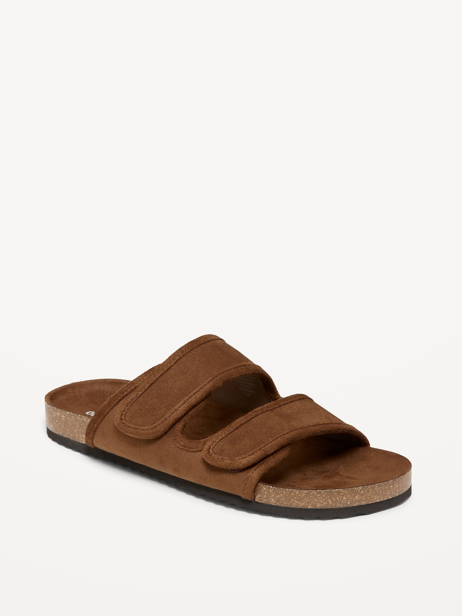 Old Navy Double-Strap Faux-Suede Sandals for Men brown. 1