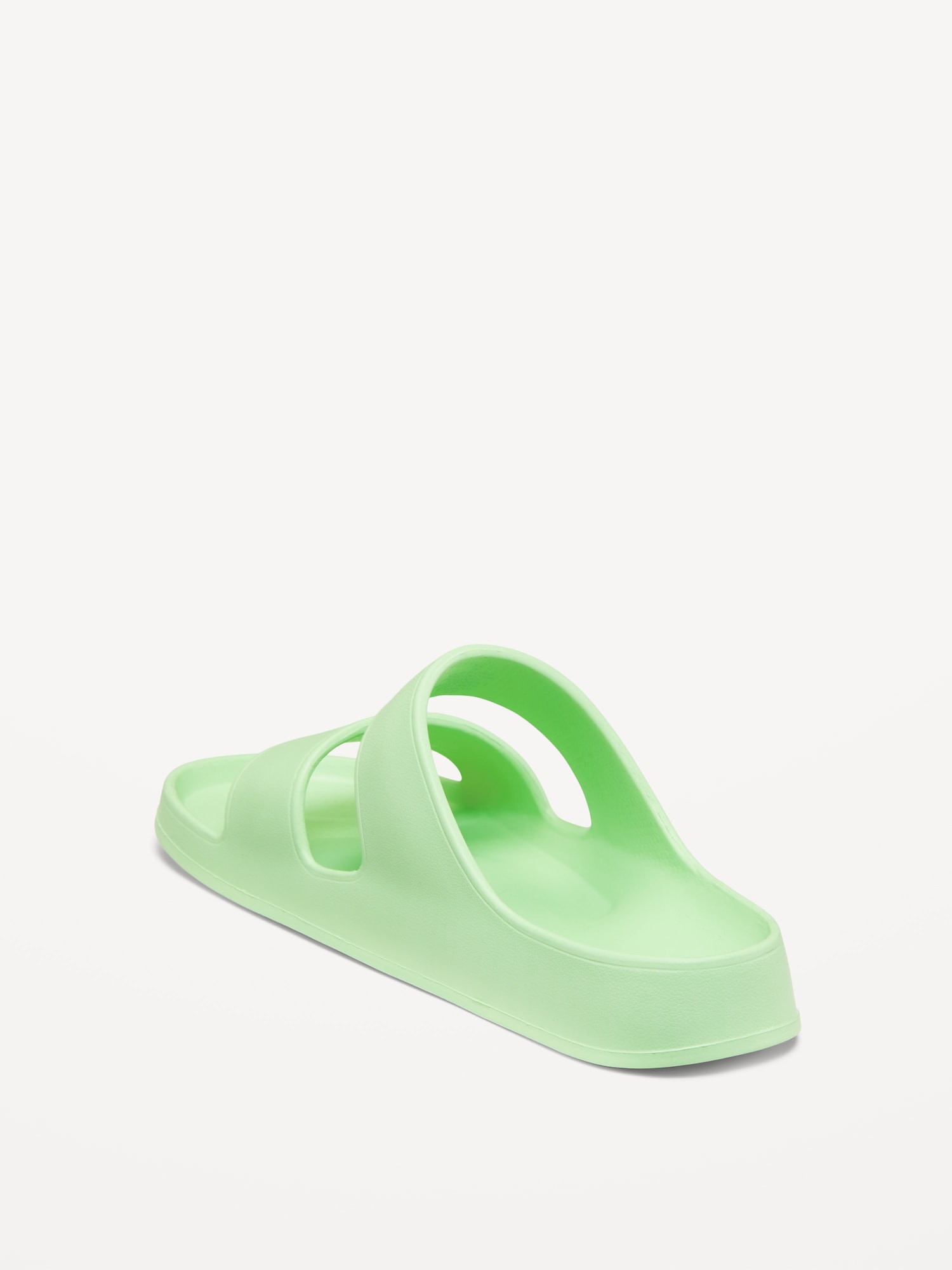 Gender-Neutral Double-Strap EVA Slide Sandals for Kids (Partially Plant ...