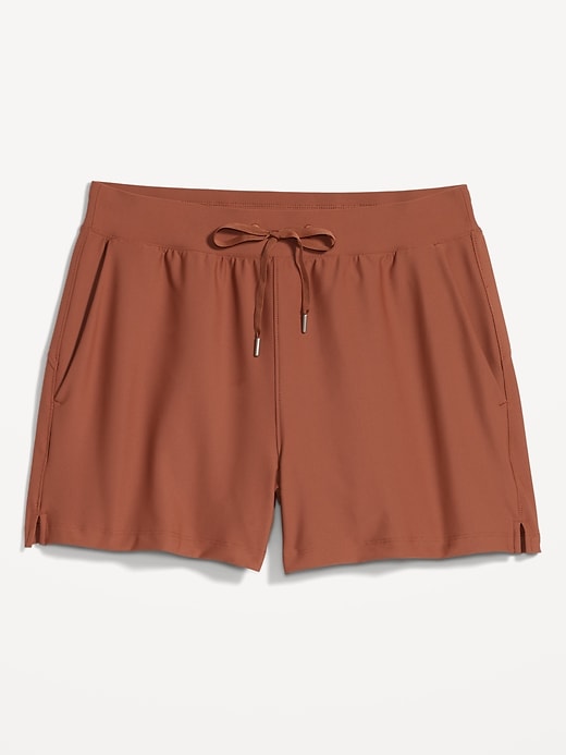 Image number 4 showing, High-Waisted PowerSoft Shorts -- 3-inch inseam