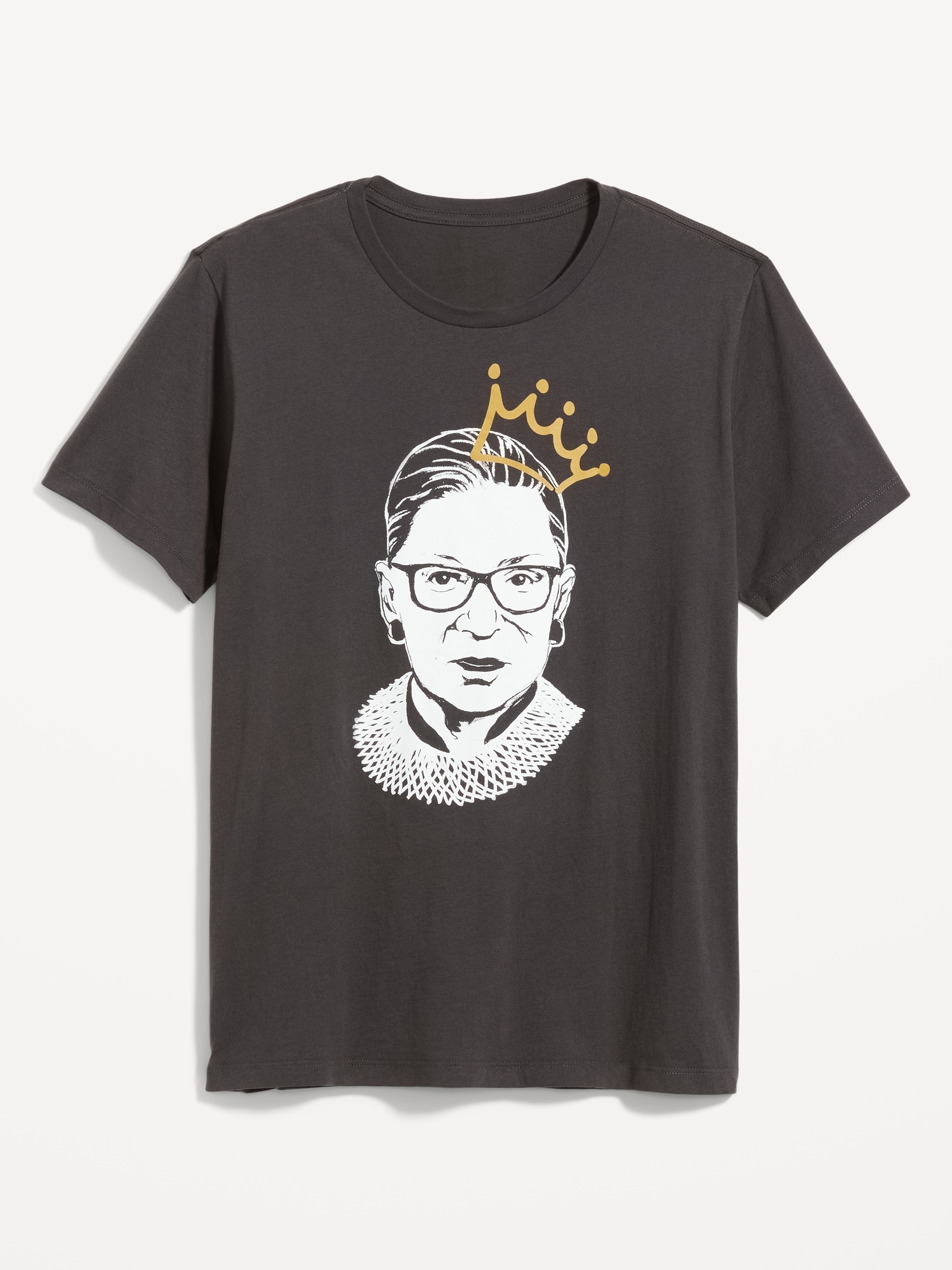 Old Navy Matching "Ruth Bader Ginsburg" Gender-Neutral T-Shirt for Adults black. 1
