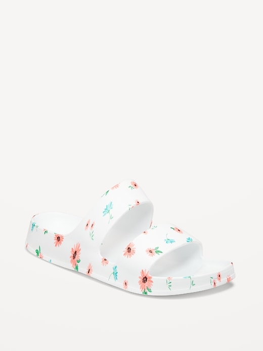 View large product image 1 of 1. Gender-Neutral Double-Strap EVA Slide Sandals for Kids (Partially Plant-Based)