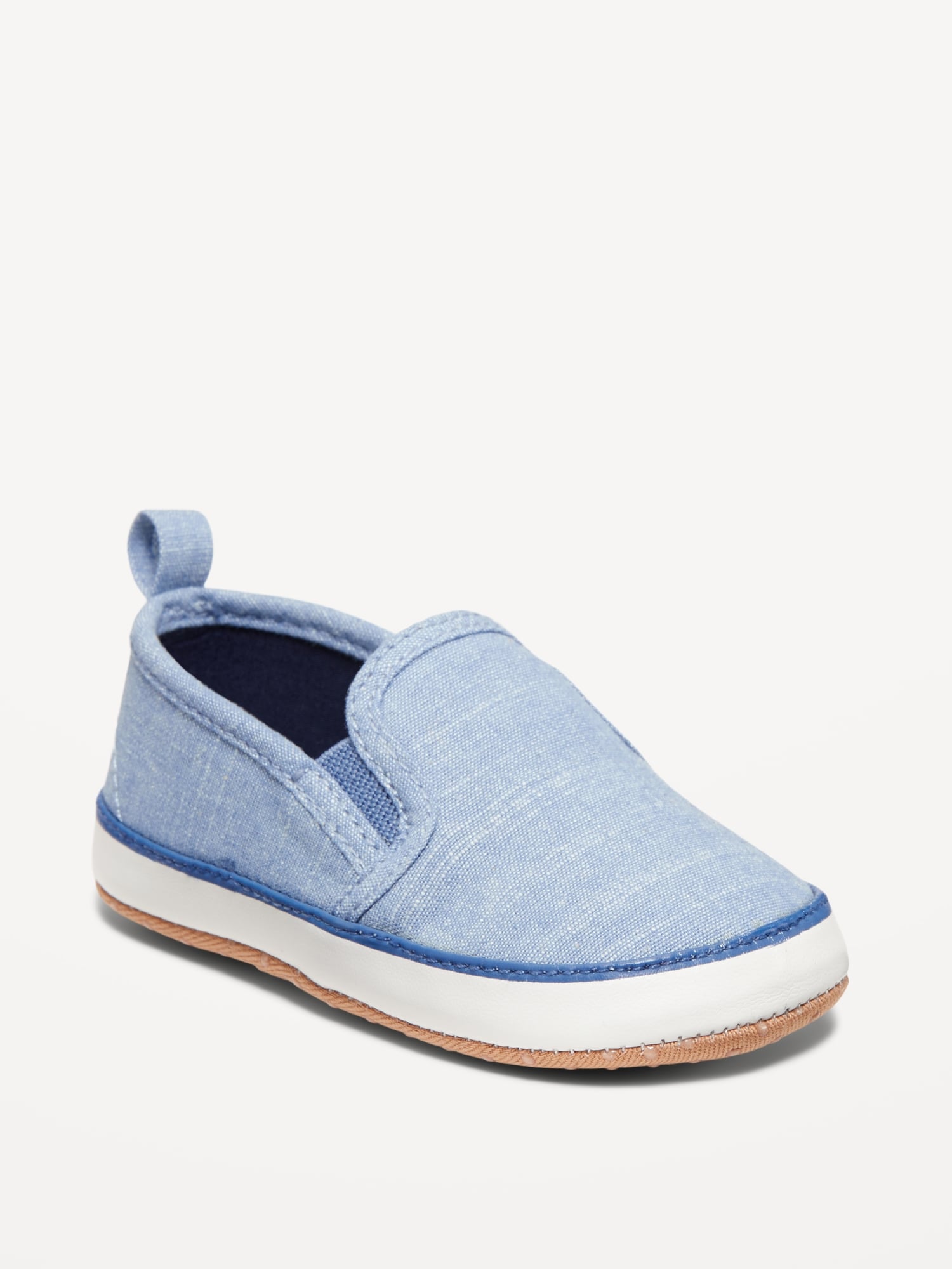 Old Navy Unisex Slip-On Sneakers for Baby blue. 1