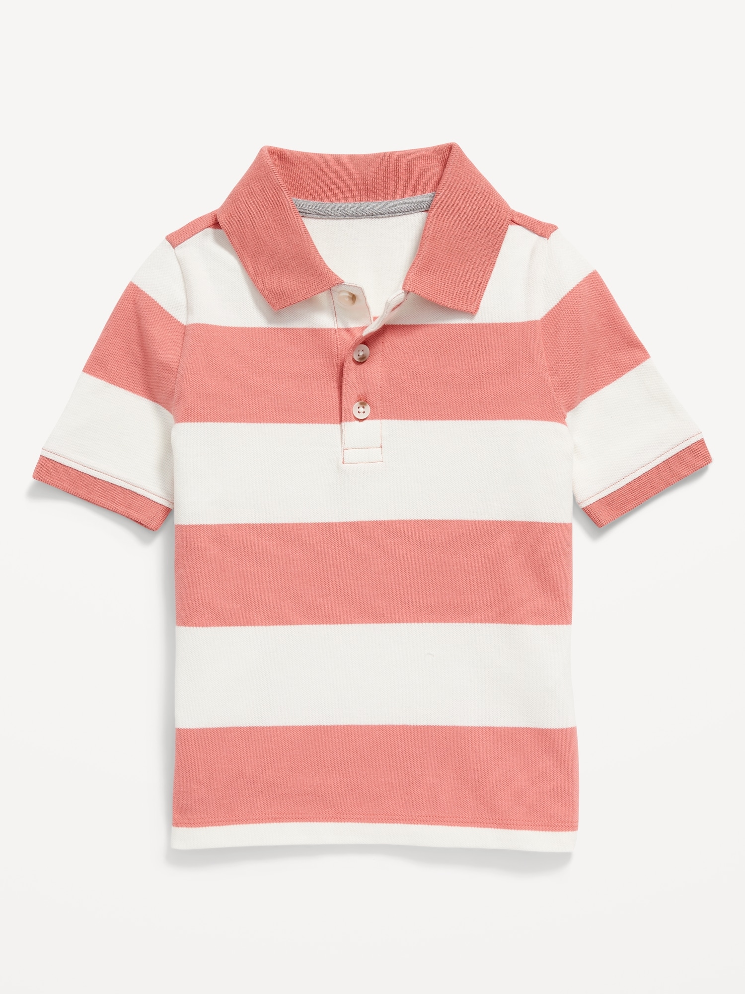 Old Navy Printed Polo Shirt for Toddler Boys pink. 1