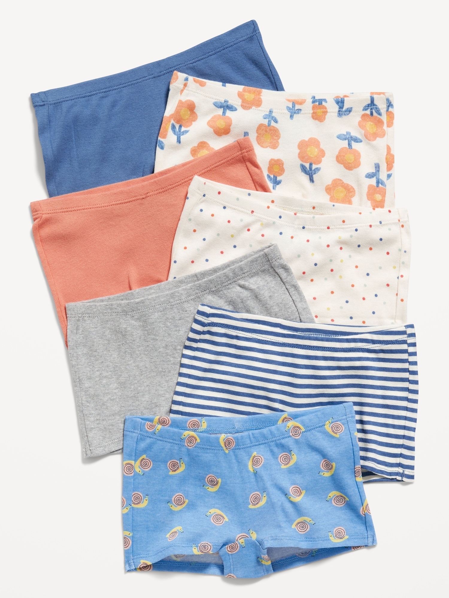 Old Navy Boyshorts Underwear 7-Pack for Toddler Girls green. 1
