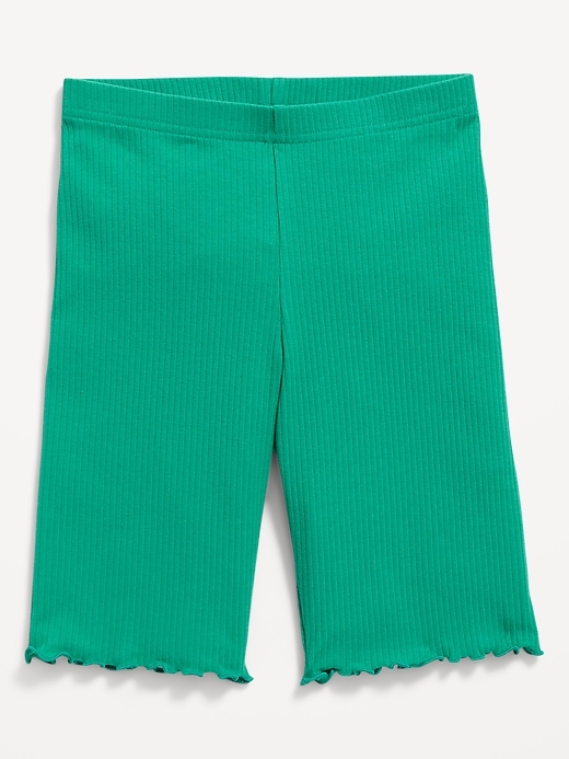 Rib Biker Shorts em Algodão Canelado Under Camys BRASIL GREEN