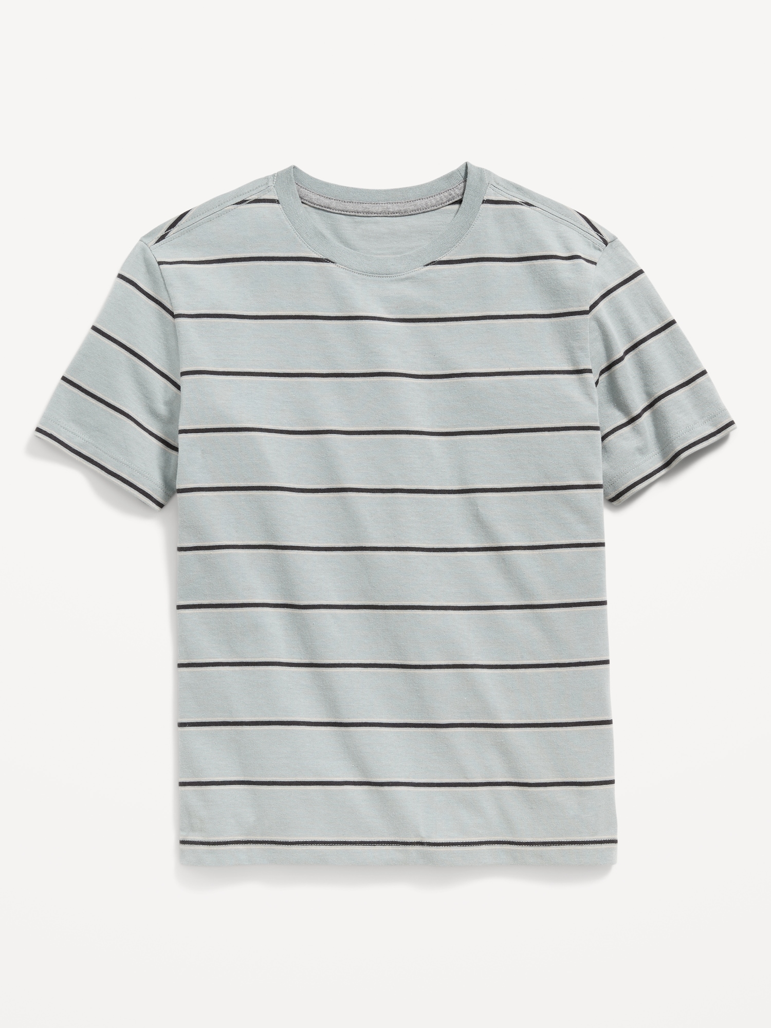 Old Navy Softest Short-Sleeve Striped T-Shirt for Boys silver. 1