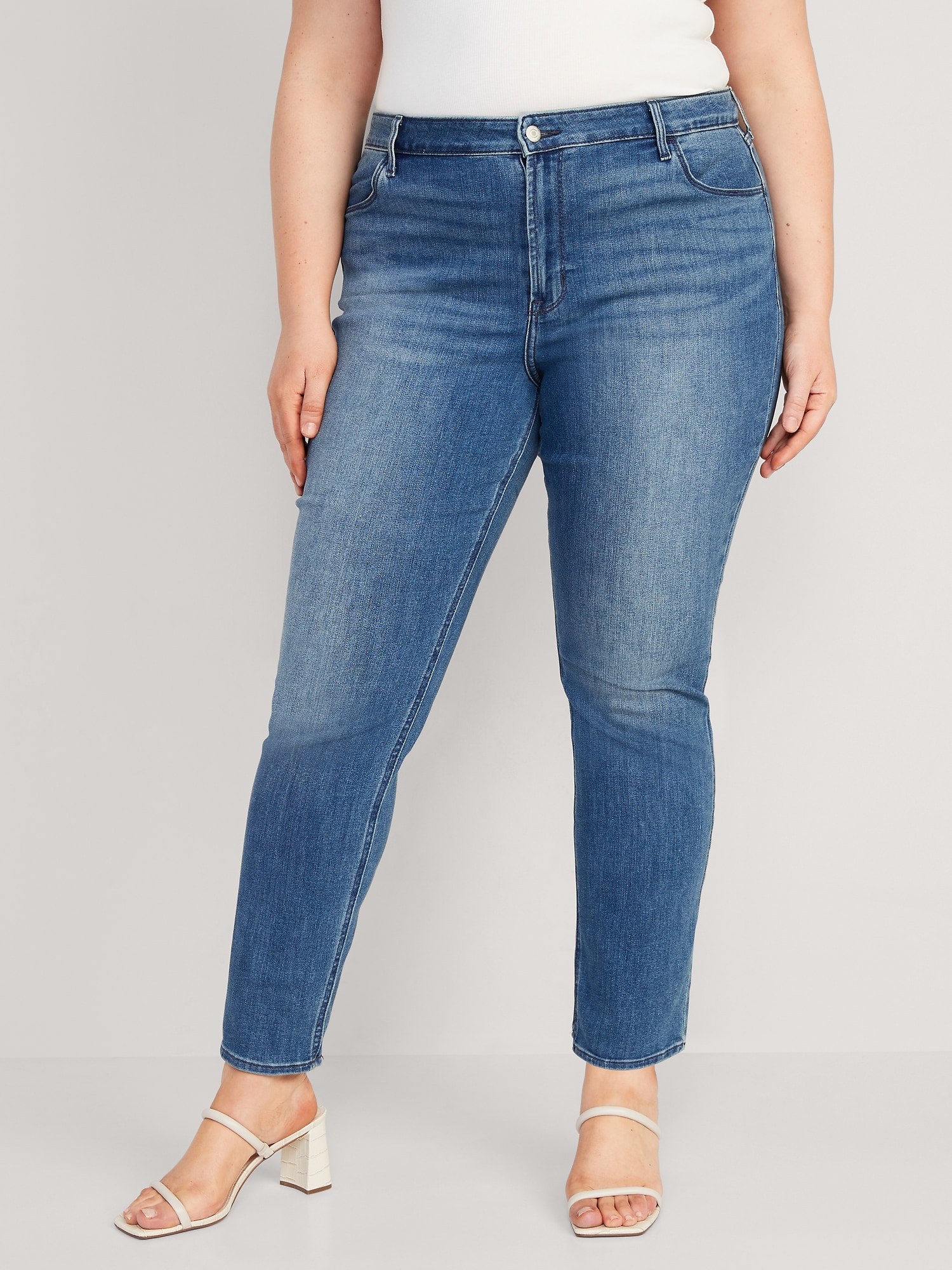 High-Waisted Slim Wide-Leg Jeans for Women, Old Navy