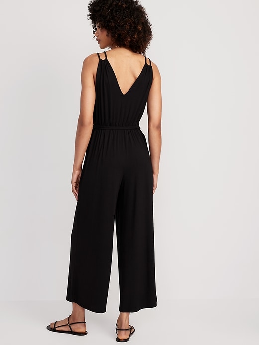 Image number 2 showing, Sleeveless Double-Strap Ankle-Length Jumpsuit
