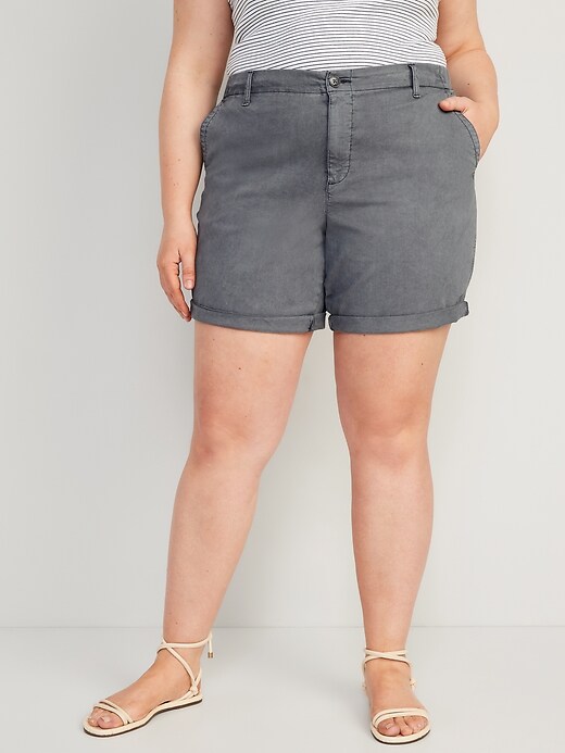 HighWaisted OGC PullOn Chino Shorts for Women 7inch inseam Old Navy