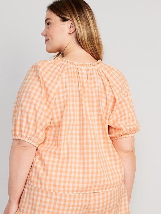 Image number 8 showing, Matching Puff-Sleeve Pajama Swing Top
