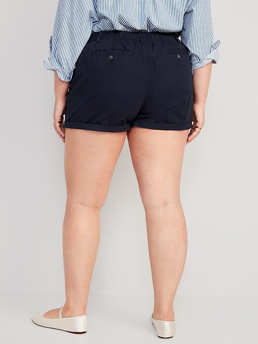 Image number 8 showing, High-Waisted OGC Pull-On Chino Shorts for Women -- 3.5-inch inseam
